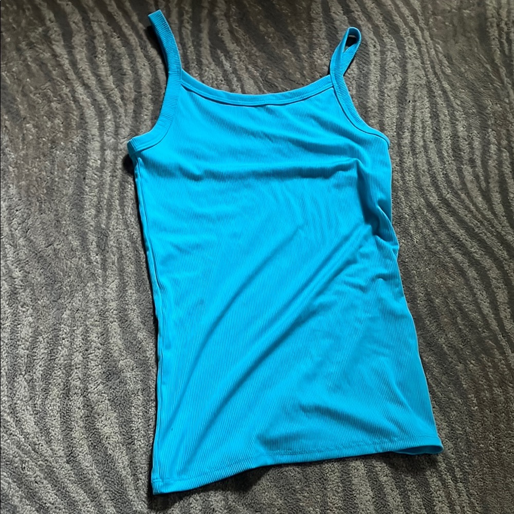 No Boundaries Blue Fitted Camisole Sleeveless Top